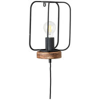 WANDLEUCHTE Tosh 11.5/27/20 cm   - Schwarz, LIFESTYLE, Metall (11.5/27/20cm) - Brilliant