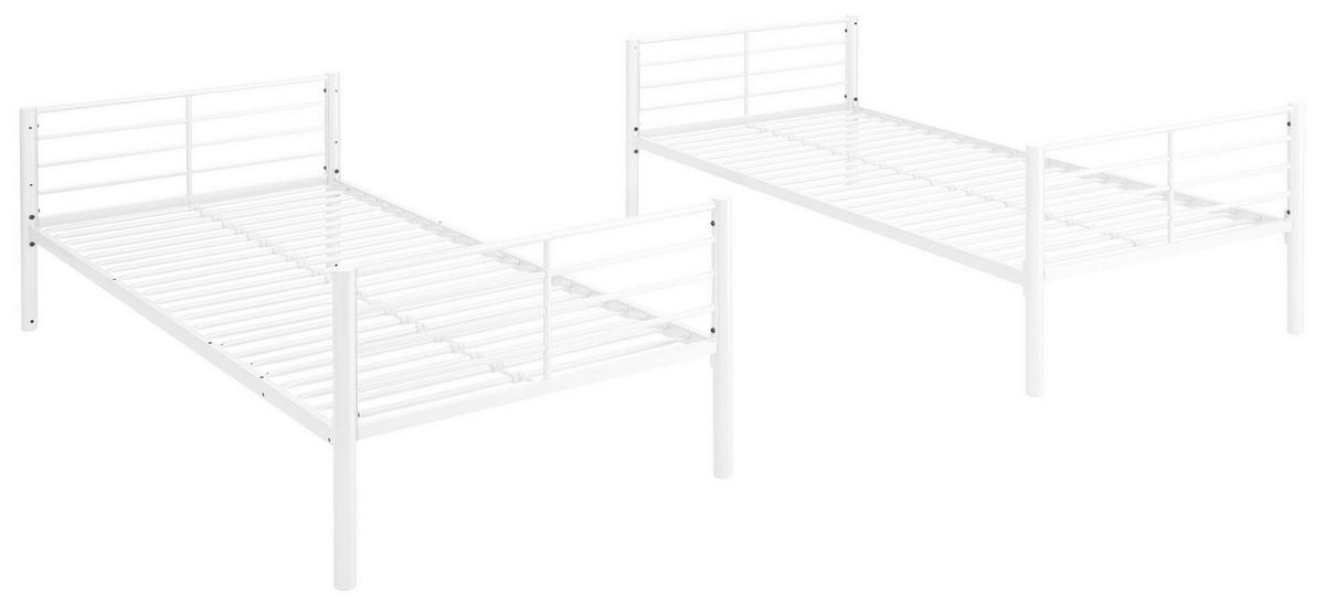 HOCHBETT  - Weiß, Design, Metall (208/160/97cm) - MID.YOU