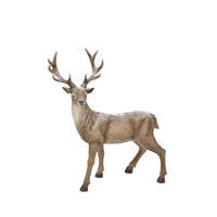DEKORENTIER - Braun/Weiß, Natur, Kunststoff (48,1/15,5/56,7cm) - X-Mas