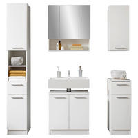 BADEZIMMER  in  - Chromfarben/Schwarz, Basics, Holzwerkstoff/Kunststoff (166/196/33cm) - Xora