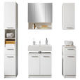 BADEZIMMER  in  - Chromfarben/Schwarz, Basics, Holzwerkstoff/Kunststoff (166/196/33cm) - Xora