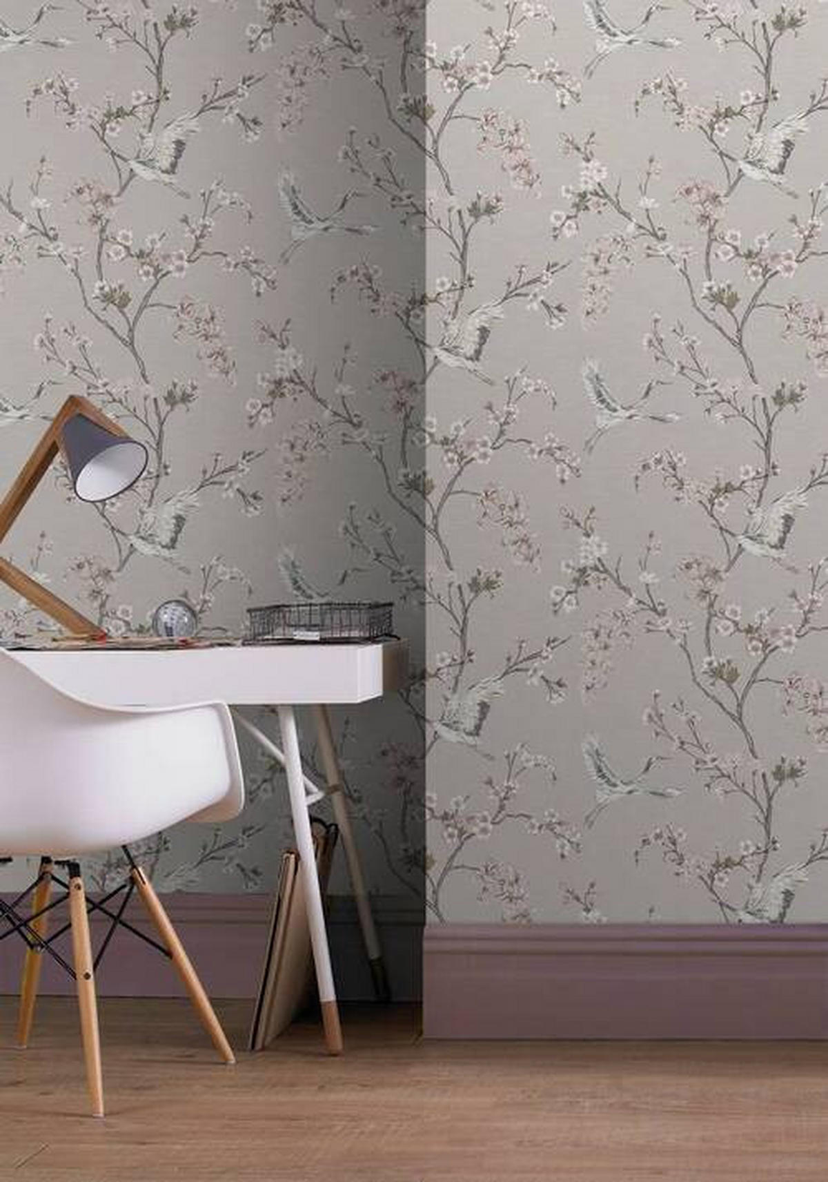 VLIESTAPETE - Taupe/Rosa, Basics, Papier/Kunststoff (52/1000cm)