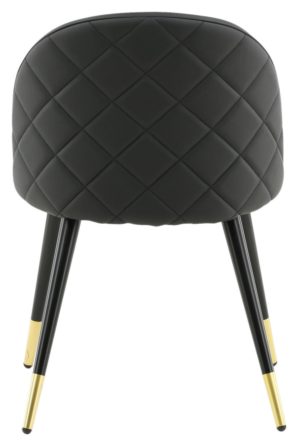 STOLSET stål läderimitation  - svart, Design, metall/textil (50/77/48cm) - Livetastic