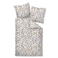 BETTWÄSCHE Biber 155/200 cm  - Graubraun, Design, Textil (155/200cm) - Janine