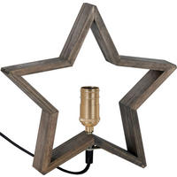TISCHLEUCHTE 30/5/29 cm  - Schwarz/Braun, Basics, Holz/Metall (30/5/29cm) - Eglo