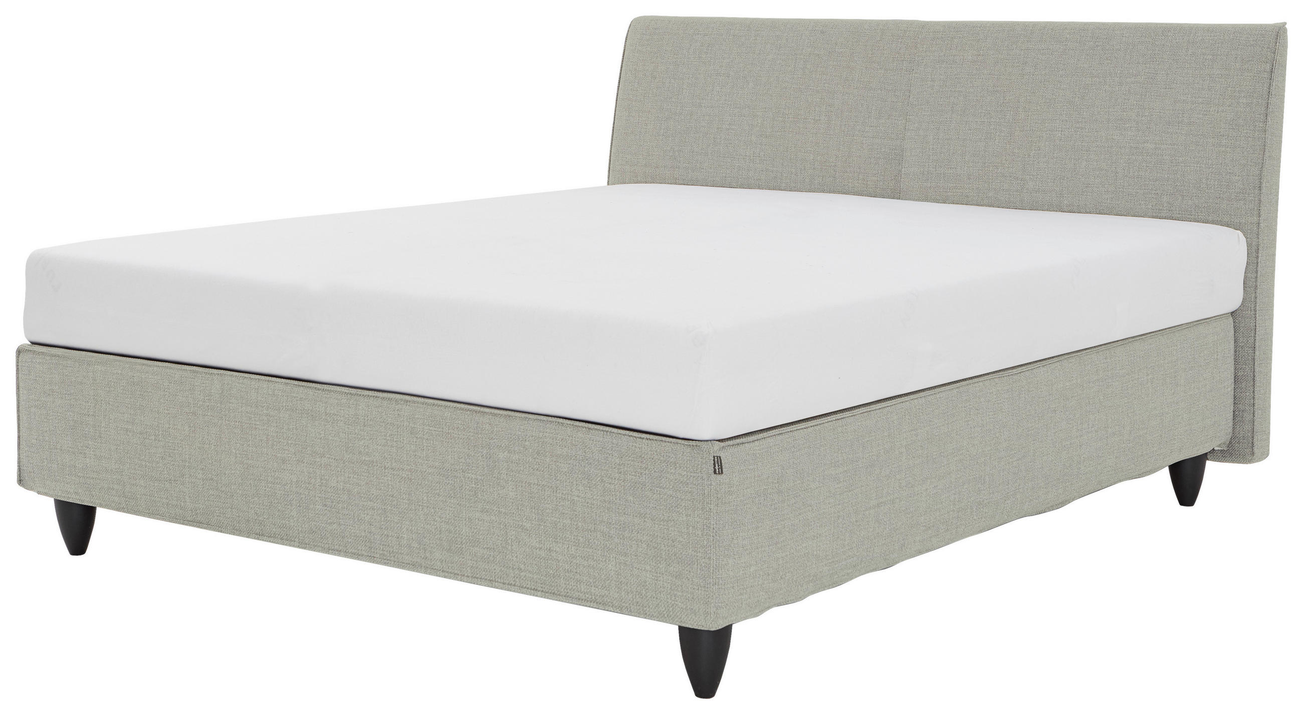 BOXSPRINGBETT 180/200 cm  in Grau  - Schwarz/Grau, Design, Holzwerkstoff/Kunststoff (180/200cm) - RUF Betten
