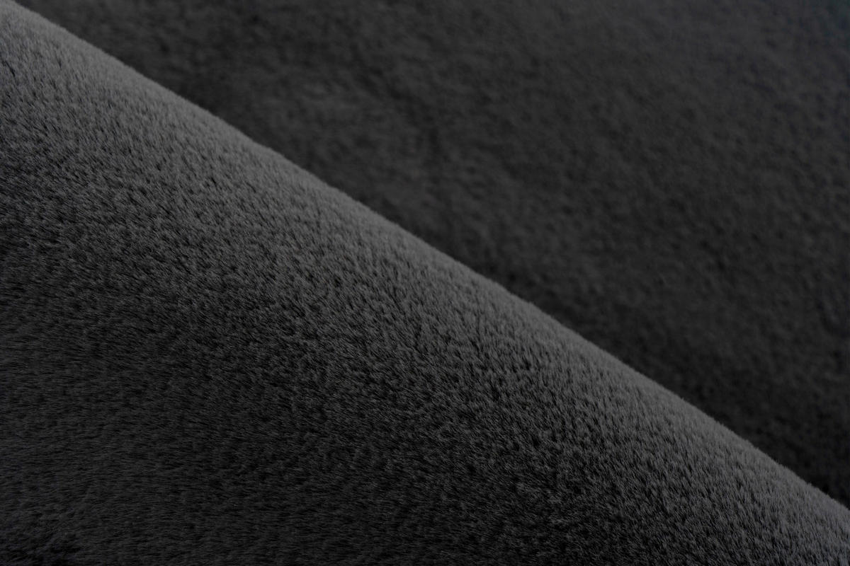 FLACHWEBETEPPICH 160/230 cm Graphitfarben rechteckig  - Graphitfarben, Basics, Textil (160/230cm) - Kayoom