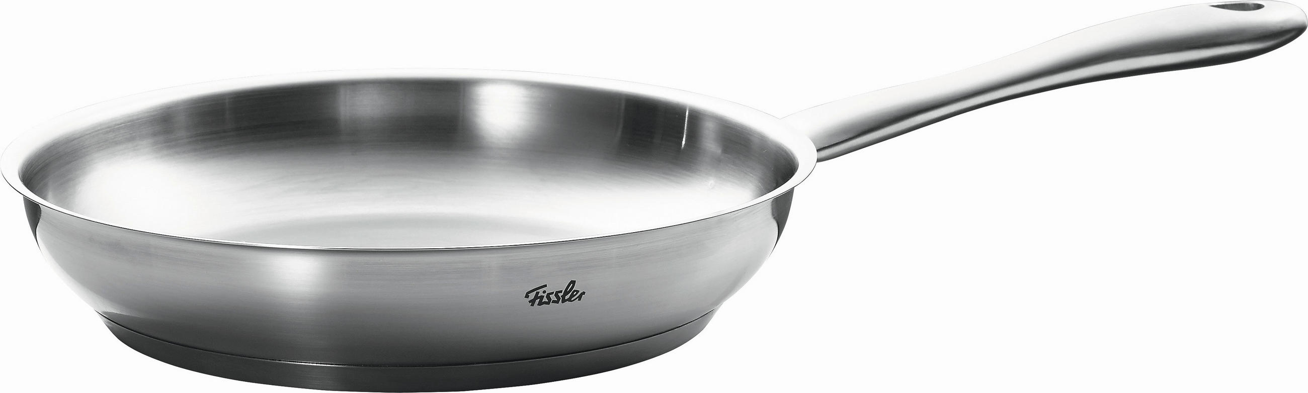 PÁNEV  24 cm  - barvy stříbra, Basics, kov (24cm) - Fissler