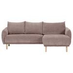 ECKSOFA Altrosa Flachgewebe  - Buchefarben/Altrosa, KONVENTIONELL, Holz/Textil (230/144cm) - Carryhome