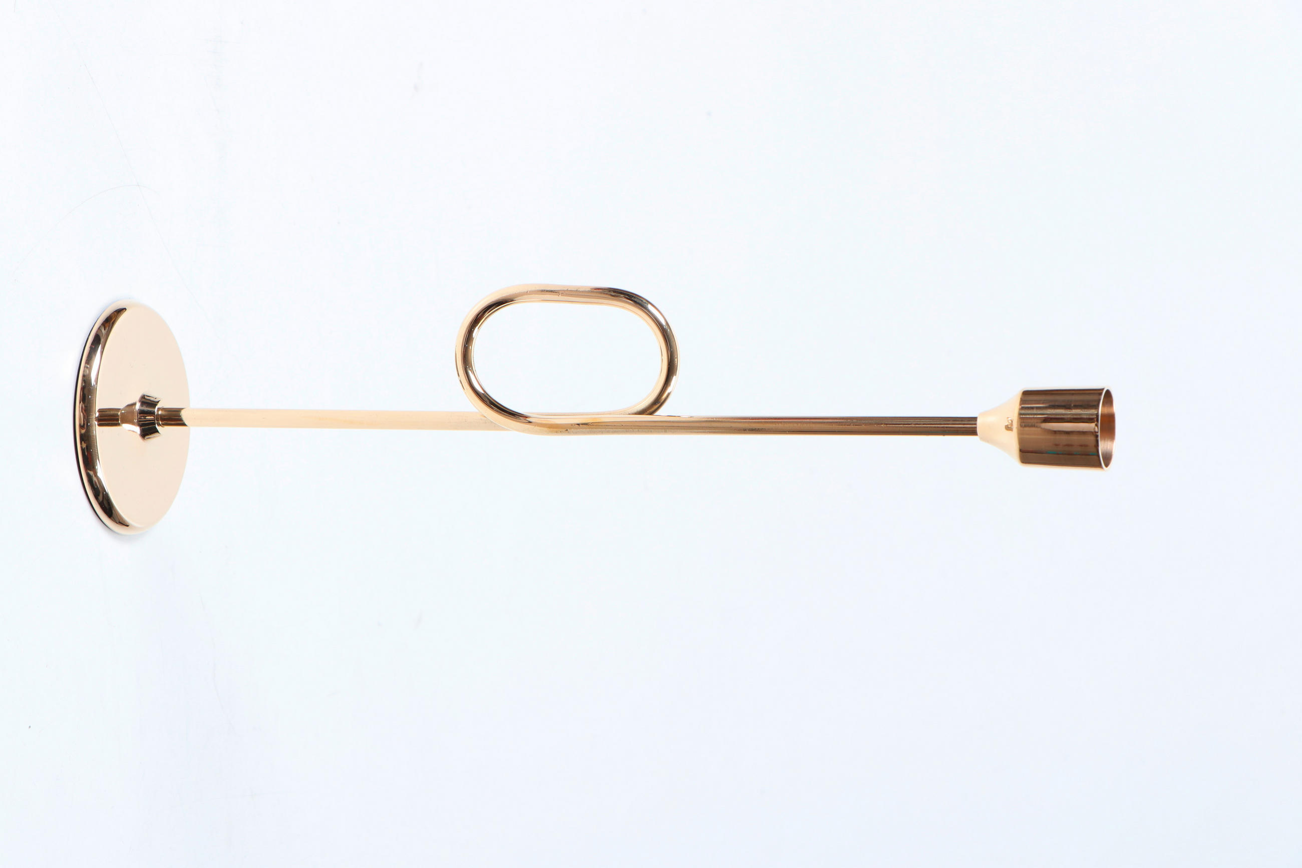 STOJAN NA SVIEČKU  kov - zlatá, Design, kov (8/31/2,5cm) - Ambia Home