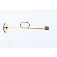 STOJAN NA SVIEČKU  kov - zlatá, Design, kov (8/31/2,5cm) - Ambia Home