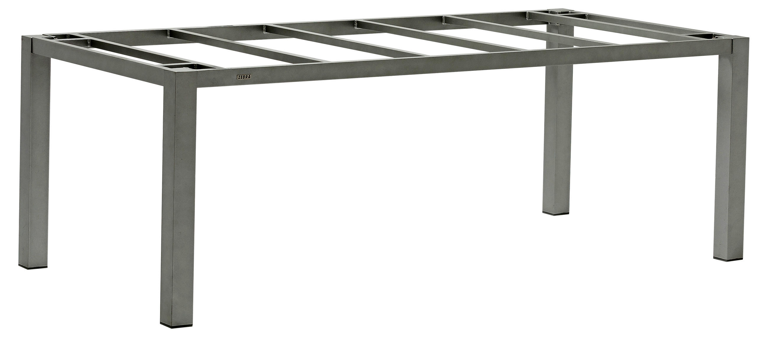 GARTENTISCHGESTELL 210/100/74 cm Metall  - Grau, Design, Metall (210/100/74cm) - Zebra 