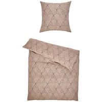 BETTWÄSCHE 2-teilig Atelier Flanell 135/200 cm  - Sandfarben, Design, Textil (135/200cm) - Estella