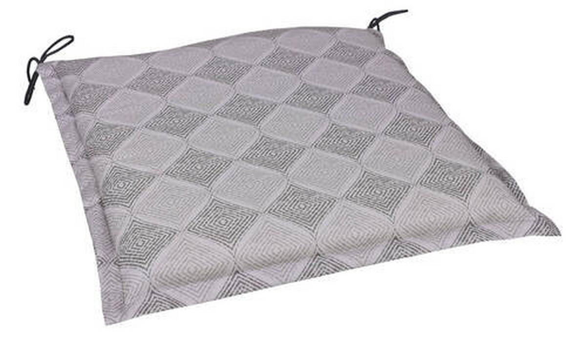 JASTUK ZA SEDENJE siva, srebrna  - siva/srebrna, Konvencionalno, tekstil (45/5/47cm)