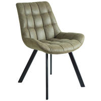 STOLICA - maslinasto zelena/crna, Konvencionalno, metal/tekstil (56/84/60cm) - Livetastic