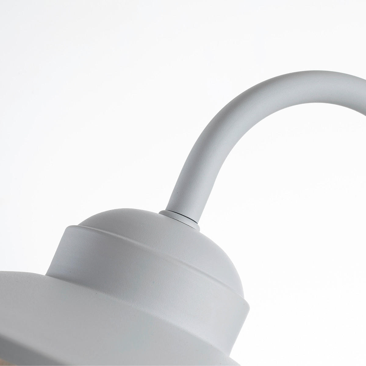 VÄGGLAMPA FÖR UTOMHUS - vit, Basics, metall/glas (42/27.5/25.5cm)