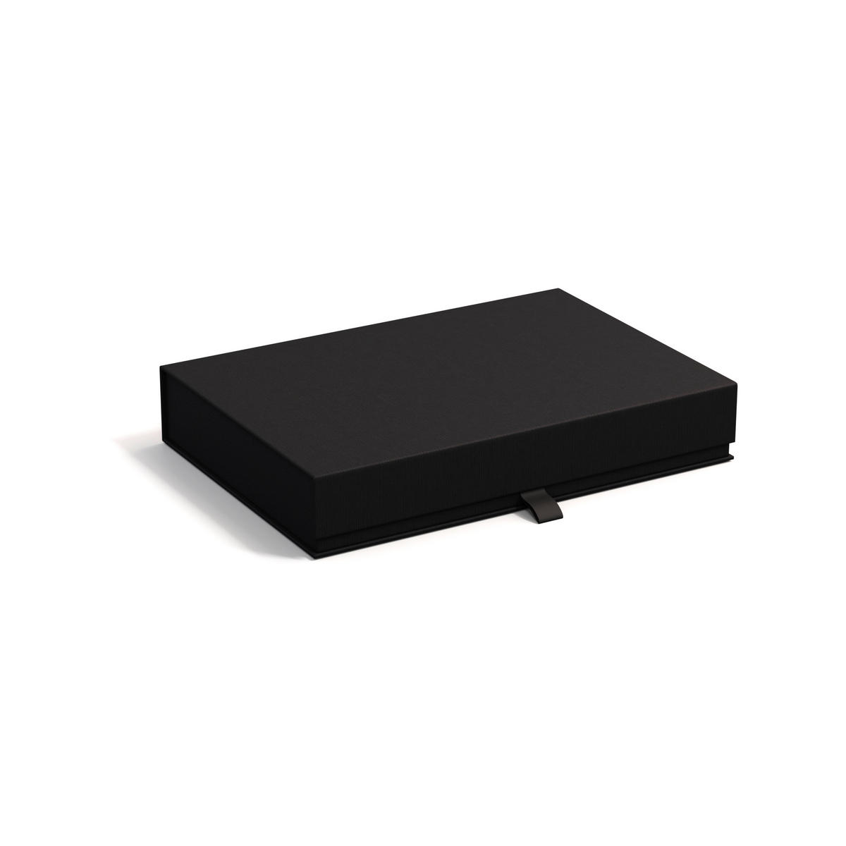 ÉKSZERTARTÓ DOBOZ - fekete, Basics, karton/papír (19/26.5/5cm)