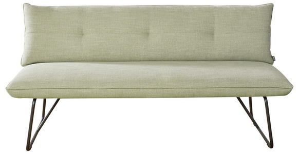 SITZBANK 180/90/70 cm in Grün, Beige - Beige/Schwarz, Design, Textil/Metall (180/90/70cm) - Dieter Knoll