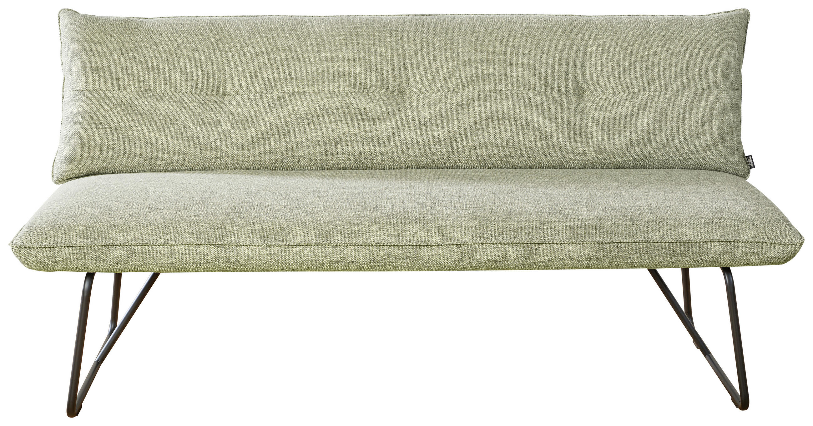 SITZBANK 180/90/70 cm  in Grün, Beige  - Beige/Schwarz, Design, Textil/Metall (180/90/70cm) - Dieter Knoll