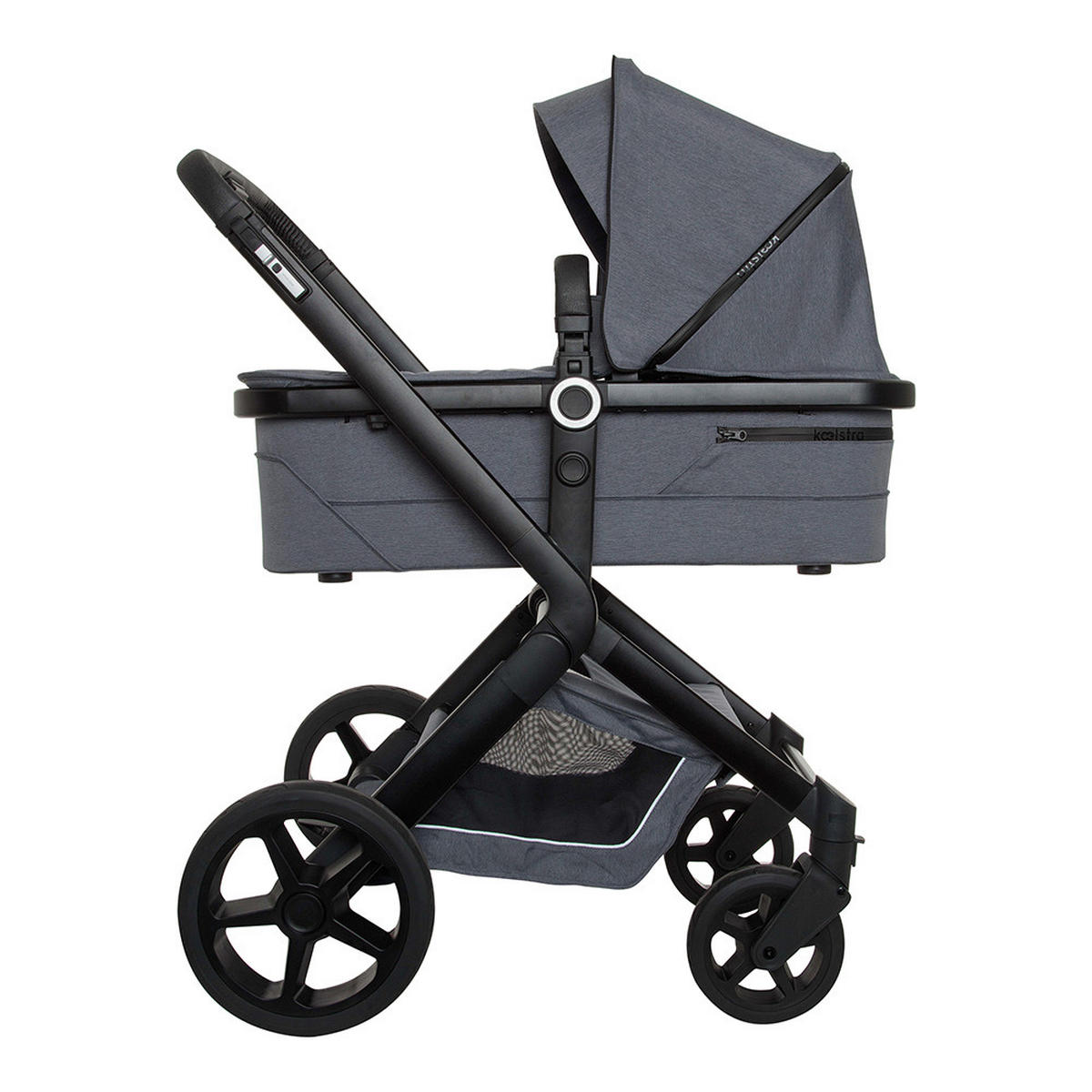 KOMBIKINDERWAGEN  - Dunkelgrau/Schwarz, Basics, Kunststoff/Textil (103/60/115cm) - Koelstra