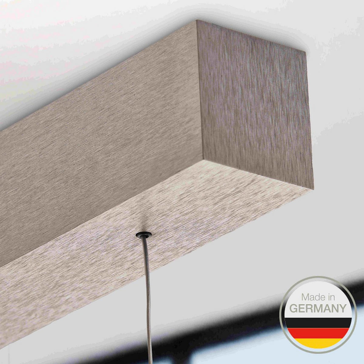 LED-HÄNGELEUCHTE 651 93/1,8/1,8 cm   - Nickelfarben, Design, Metall (93/1,8/1,8cm) - Ambiente