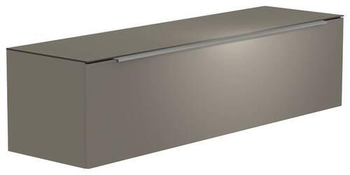 LOWBOARD  in 160/41/45 cm  - Alufarben/Grau, Design, Glas/Holzwerkstoff (160/41/45cm) - Moderano