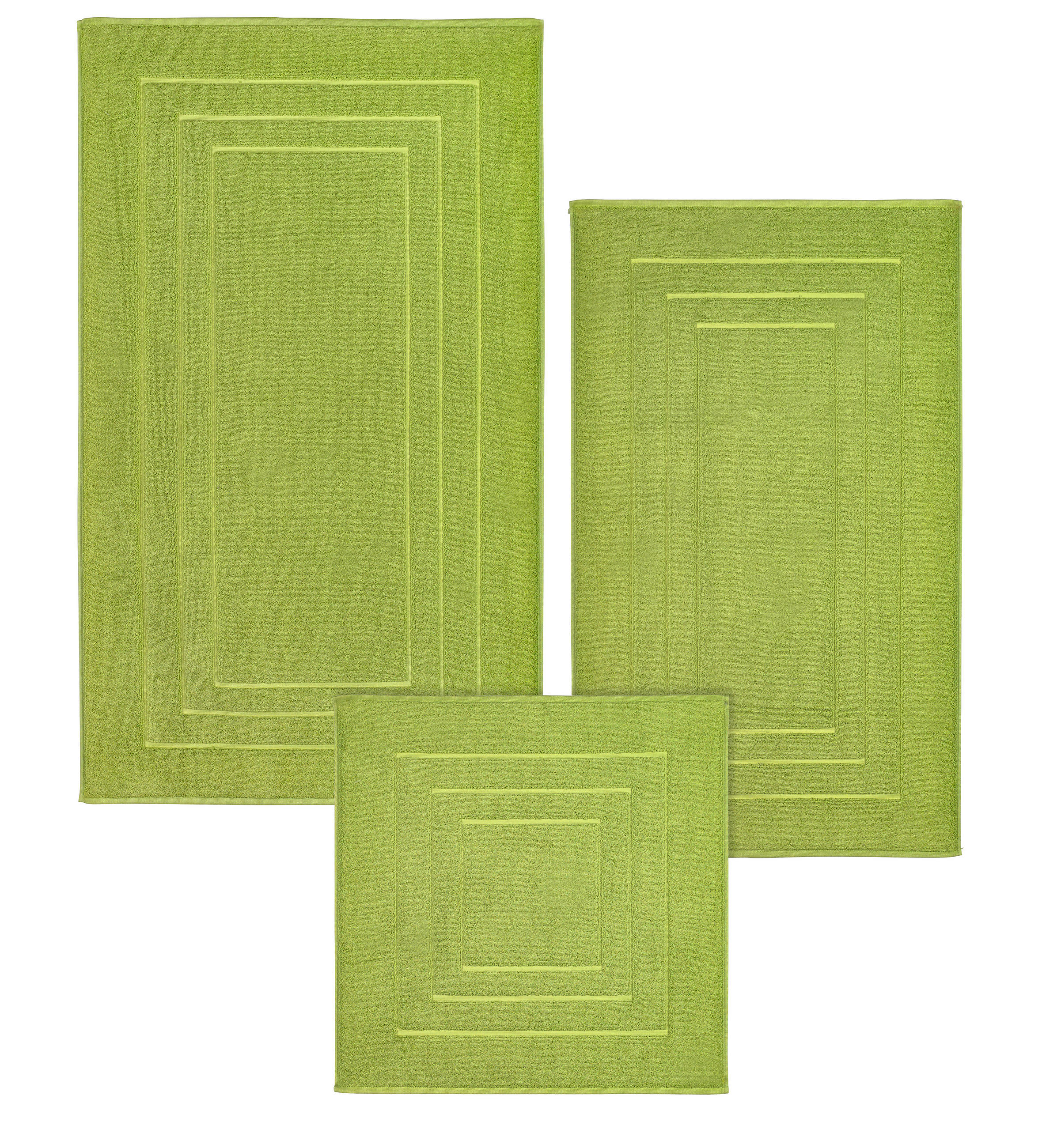 BADEMATTE Hellgrün 60/60 cm  - Hellgrün, Basics, Textil (60/60cm) - Vossen