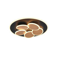 LED-DECKENLEUCHTE  49/7.5 cm    - Goldfarben/Schwarz, Design, Metall (49/7.5cm) - Trio Leuchten