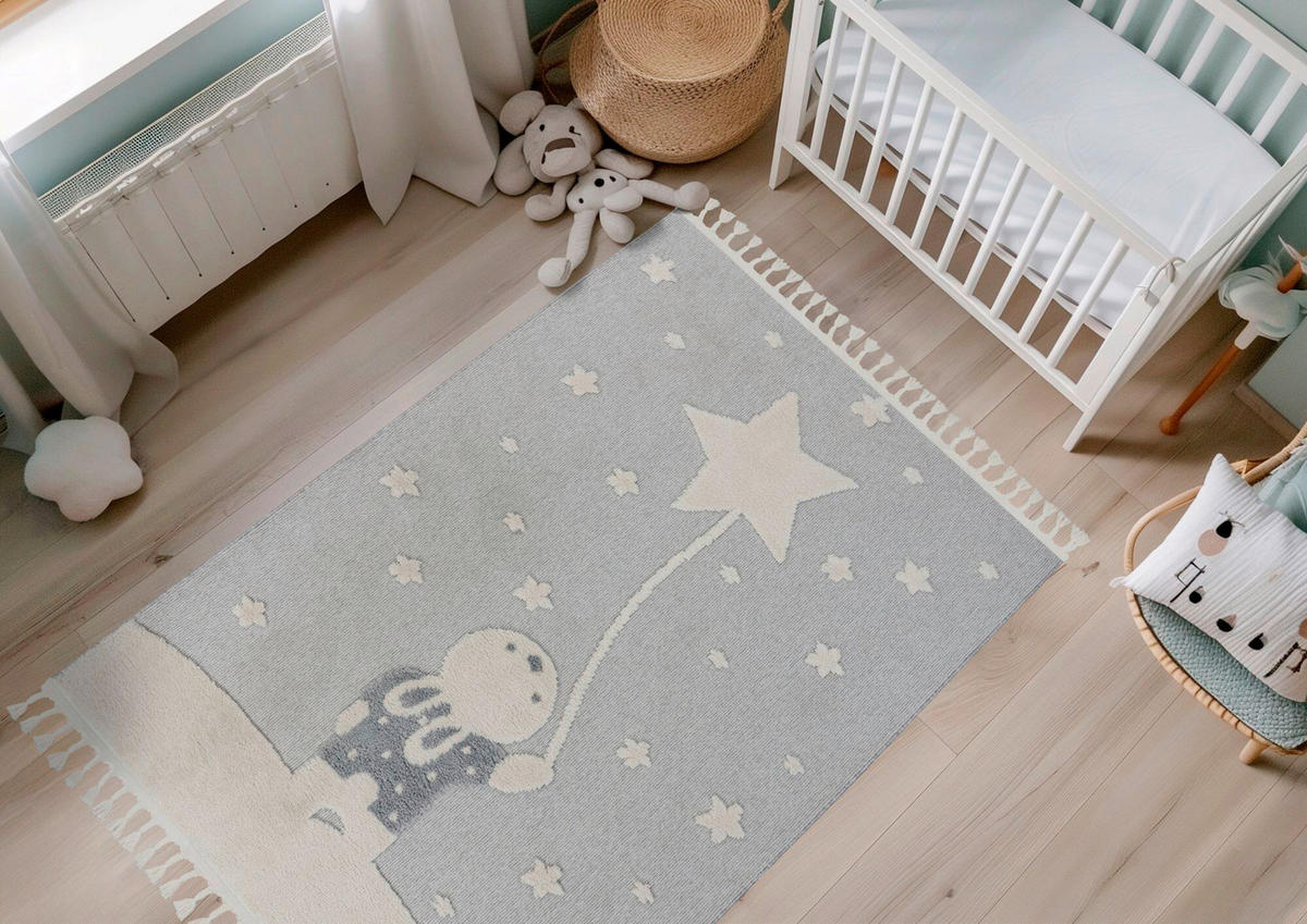 FLACHWEBETEPPICH 160/230 cm Grau rechteckig  - Grau, Basics, Textil (160/230cm) - Kayoom