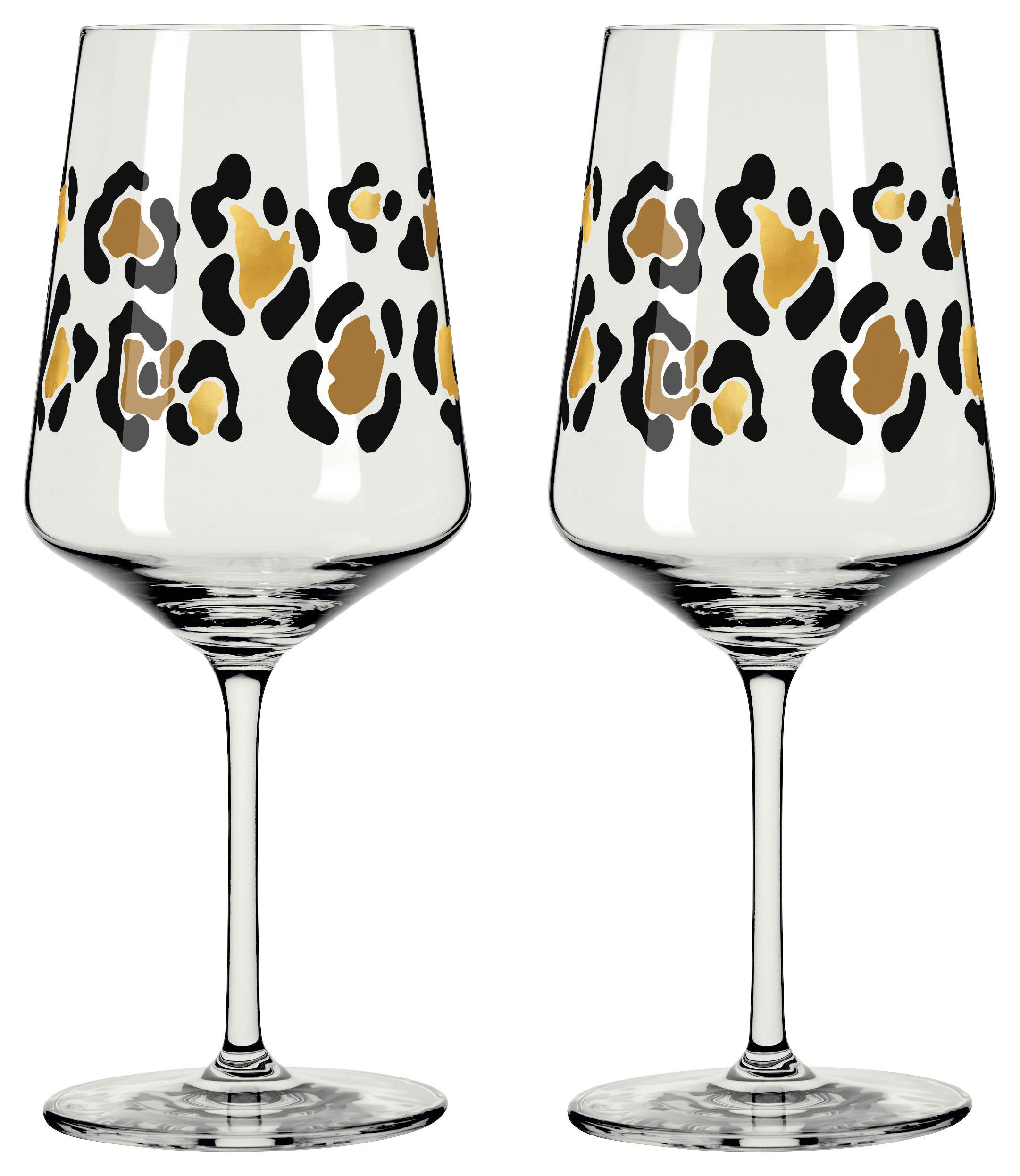 GLÄSERSET Cocktail  2-teilig  - Transparent/Goldfarben, Design, Glas - Ritzenhoff