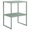 BEISTELLTISCH 43/33/60 cm Grün rechteckig  - Grün, Design, Holzwerkstoff/Metall (43/33/60cm) - home24