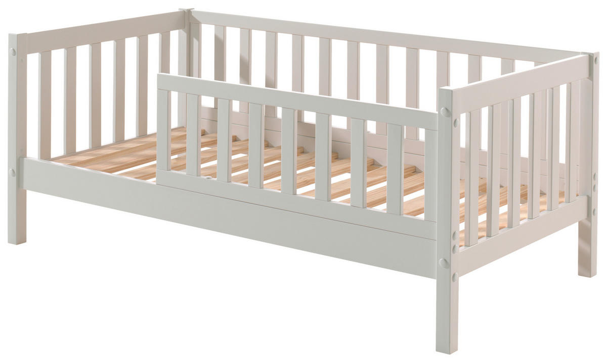 KINDER-/JUNIORBETT - Naturfarben/Weiß, MODERN, Holz (70/140cm) - MID.YOU