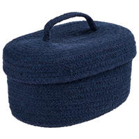 AUFBEWAHRUNGSKÖRBCHEN    21/12/10 cm  - Blau, Basics, Textil (21/12/10cm) - Patinio