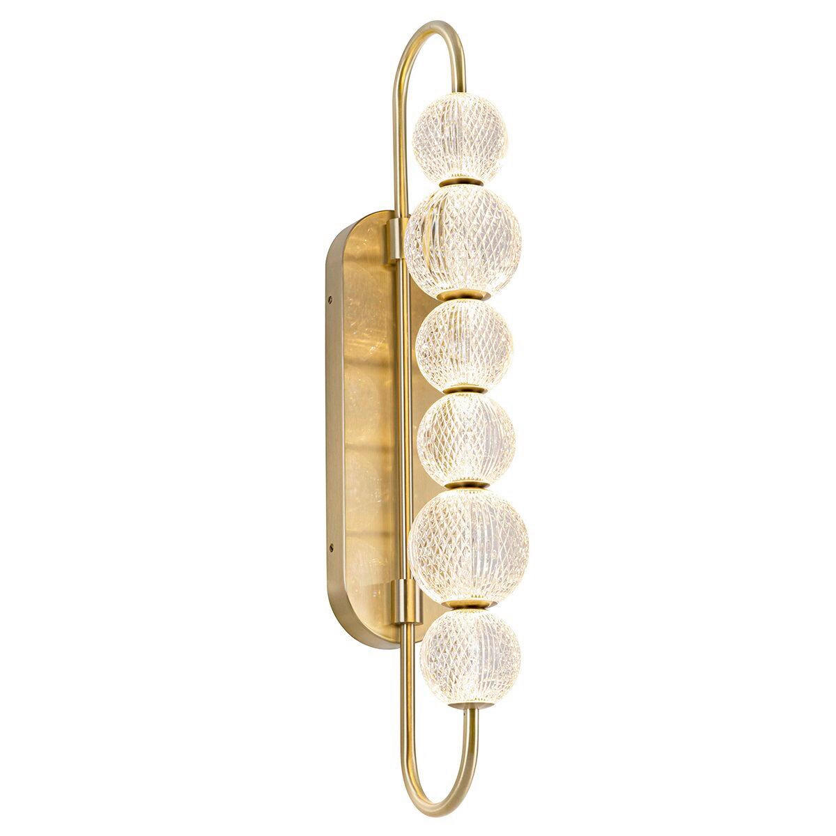NÁSTENNÉ LED SVIETIDLO, 74,6/12,1/22,9 cm - mosadzná, Konventionell, kov/plast (74,6/12,1/22,9cm) - Elstead Lighting