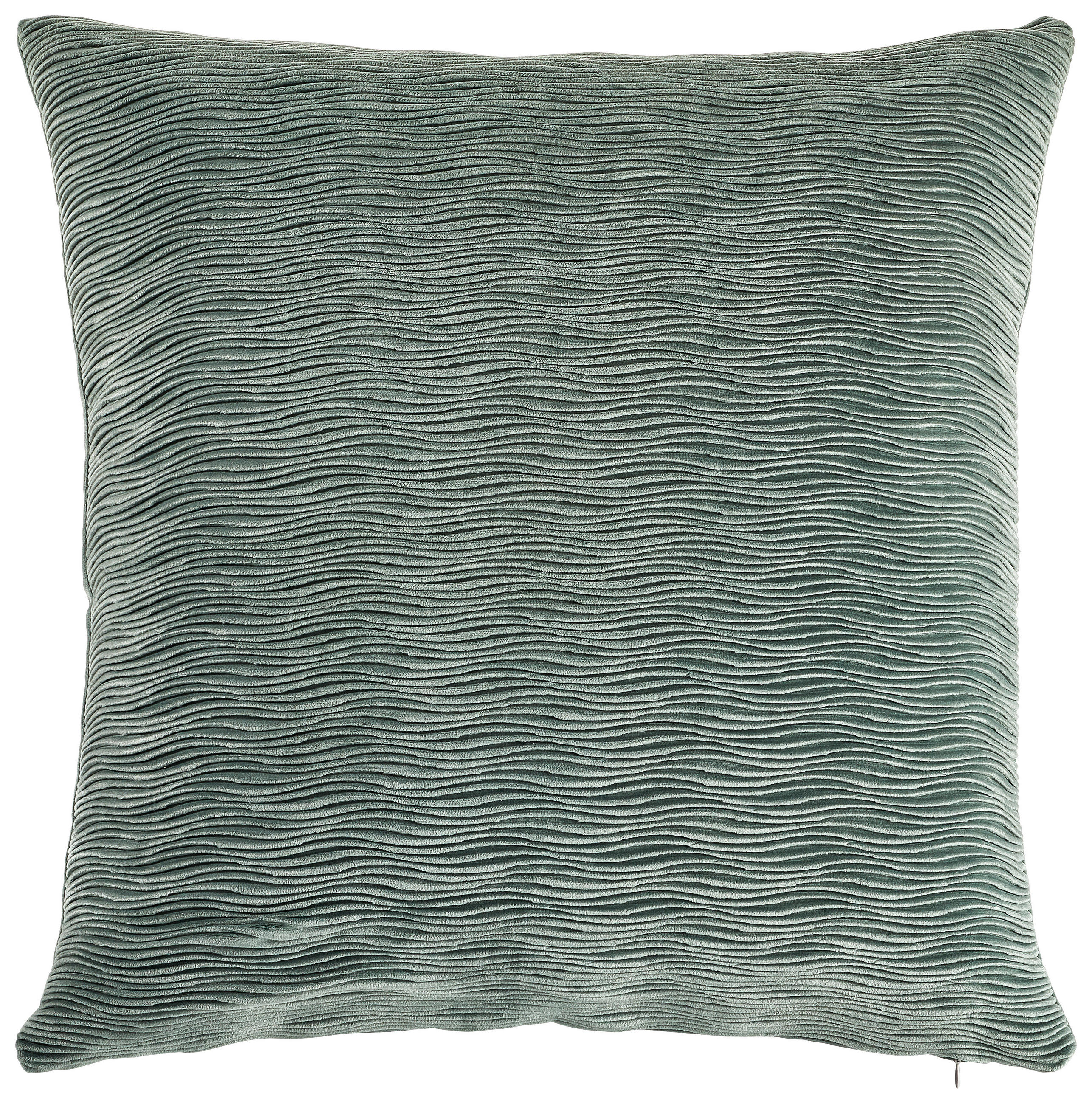 KISSENHÜLLE WAVE 50/50 cm  - Jadegrün, Basics, Textil (50/50cm) - Novel