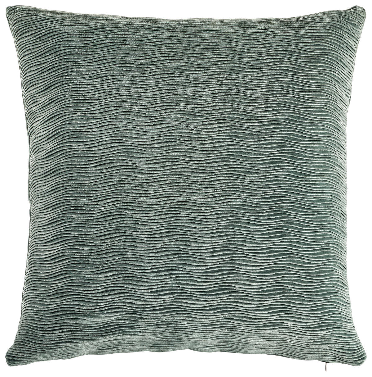 KISSENHÜLLE WAVE 50/50 cm  - Jadegrün, Basics, Textil (50/50cm) - Novel
