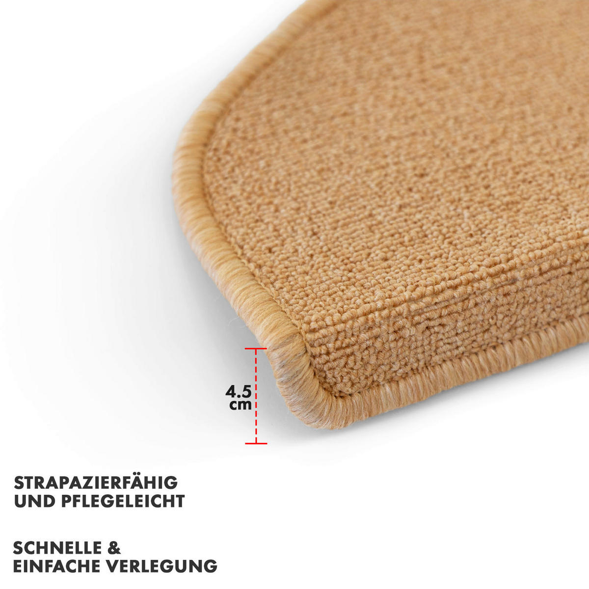 STUFENMATTE in Aprikose  - Aprikose, Basics, Textil (65/23.5cm) - Esposa