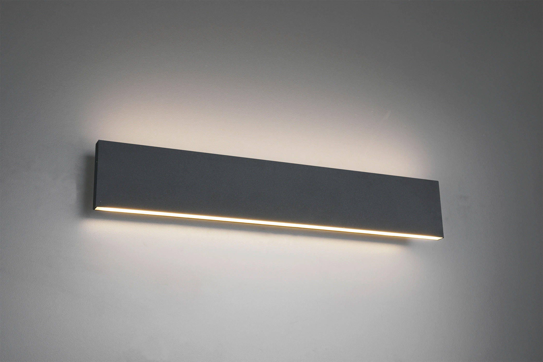 LED VÄGGLAMPA CONCHA 47/8/4,5 cm   - antracit, Klassisk, metall/plast (47/8/4,5cm) - Trio Leuchten