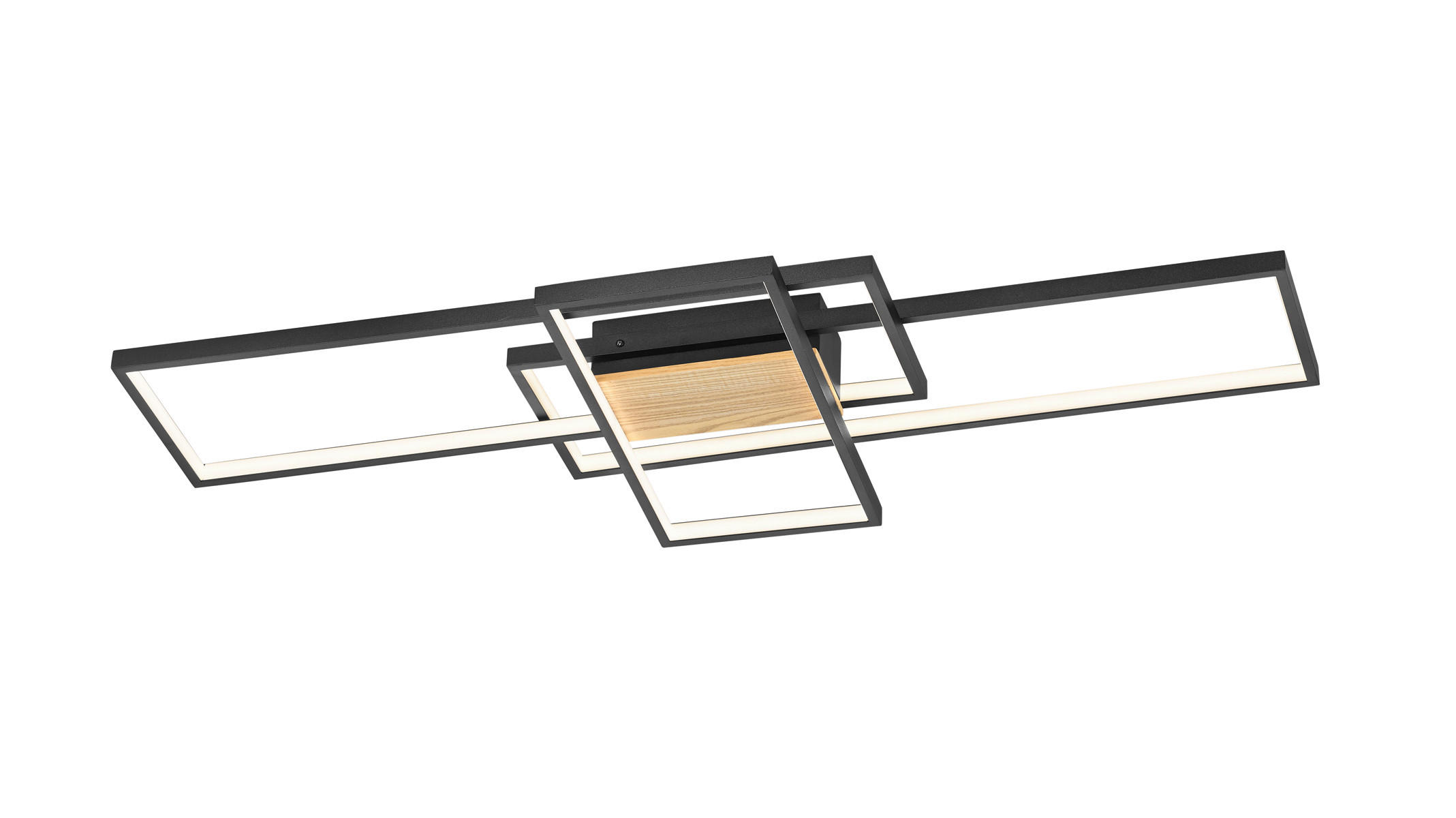 LED-DECKENLEUCHTE Tucson 104,0/9,5/42,0 cm   - Schwarz, Trend, Metall (104,0/9,5/42,0cm) - Trio Leuchten