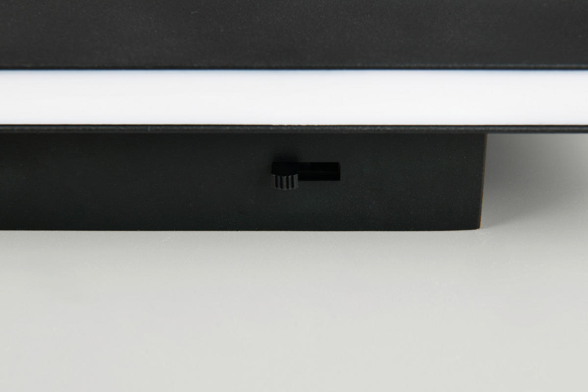 LED-WANDLEUCHTE 28/4,5/8 cm  - Schwarz, Design, Kunststoff/Metall (28/4,5/8cm) - Novel