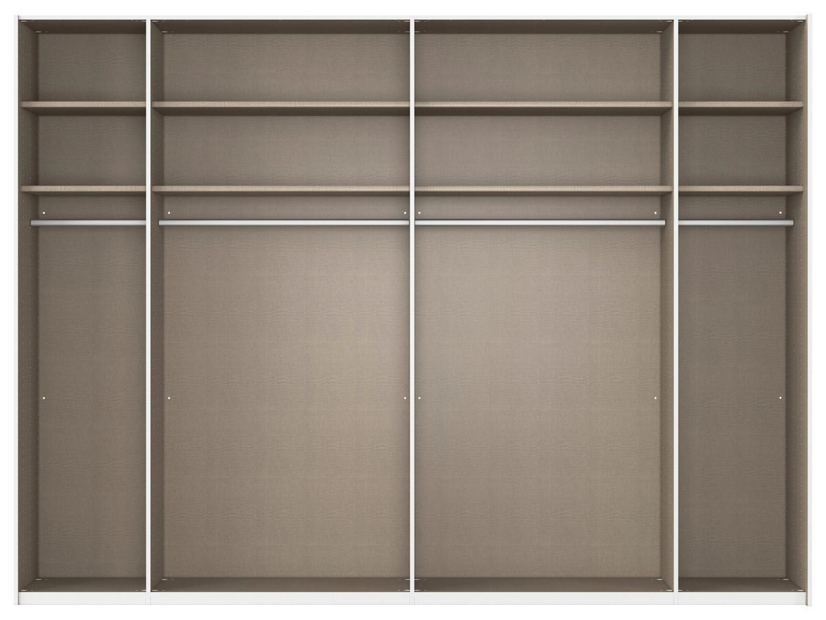 SCHWEBETÜRENSCHRANK 301/223/68 cm 2-türig Eichefarben, Fango  - Fango/Eichefarben, Design, Glas/Holzwerkstoff (301/223/68cm) - Novel