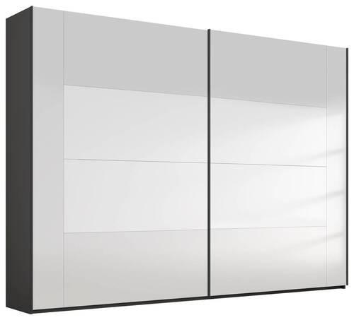 SCHWEBETÜRENSCHRANK in Graphitfarben  - Graphitfarben, Design, Glas/Holzwerkstoff (271/223/68cm) - Xora