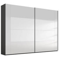 SCHWEBETÜRENSCHRANK in Graphitfarben  - Graphitfarben, Design, Glas/Holzwerkstoff (271/223/68cm) - Xora