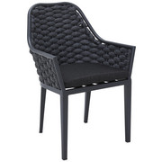 GARTENSESSEL - Dunkelgrau/Anthrazit, MODERN, Textil/Metall (57/89/63cm) - Amatio