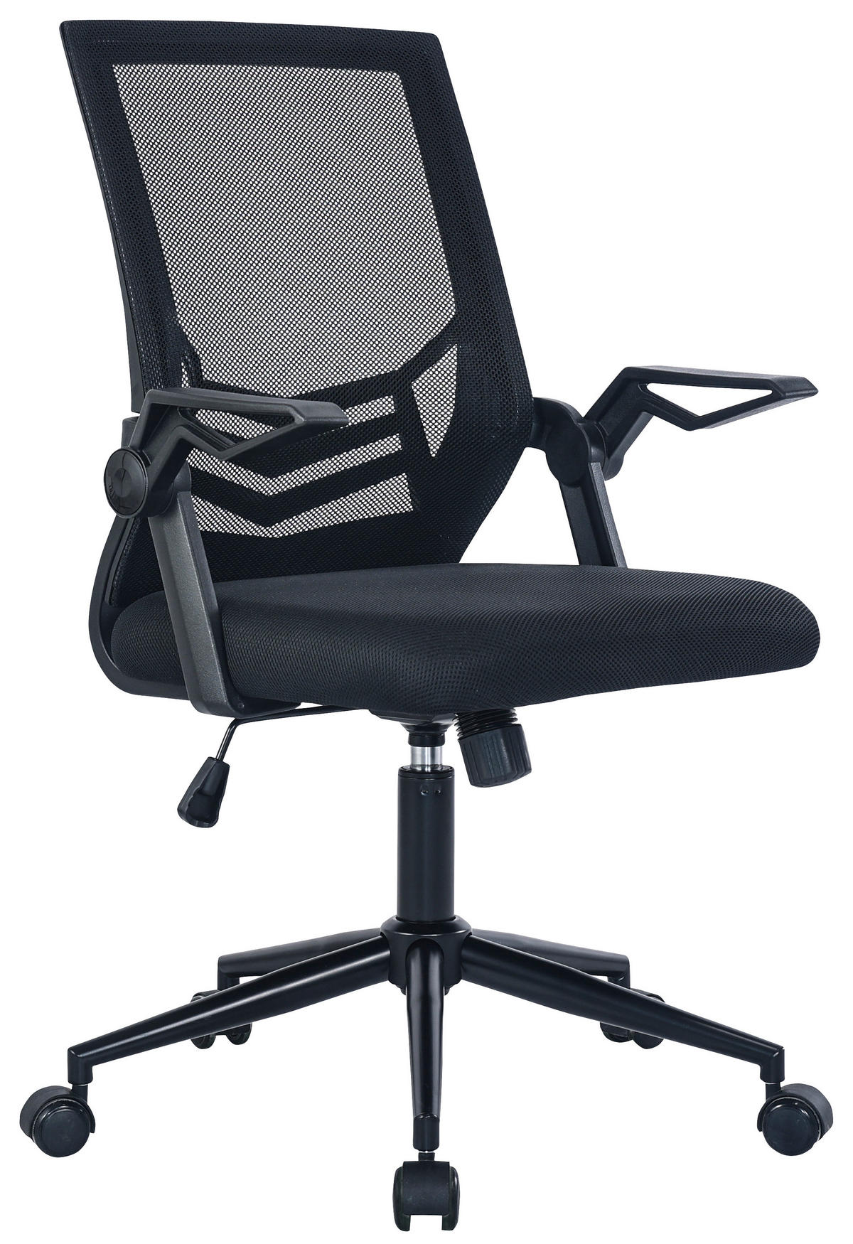 OKRETNA STOLICA  crna   - crna, Moderno, metal/tekstil (60/94-104/54cm) - Hom`in