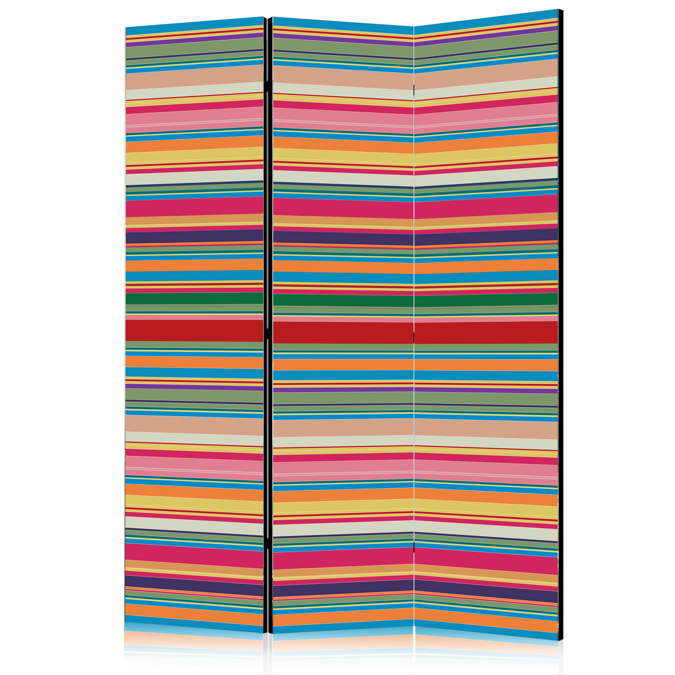 SKÄRMVÄGG  i trä, textil  multicolor  - multicolor, Basics, trä/textil (135/172/3cm) - artgeist