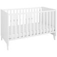 GITTERBETT Michi  143,4/78,9/76,6 cm   - Weiß, Trend, Holz/Holzwerkstoff (143,4/78,9/76,6cm) - My Baby Lou