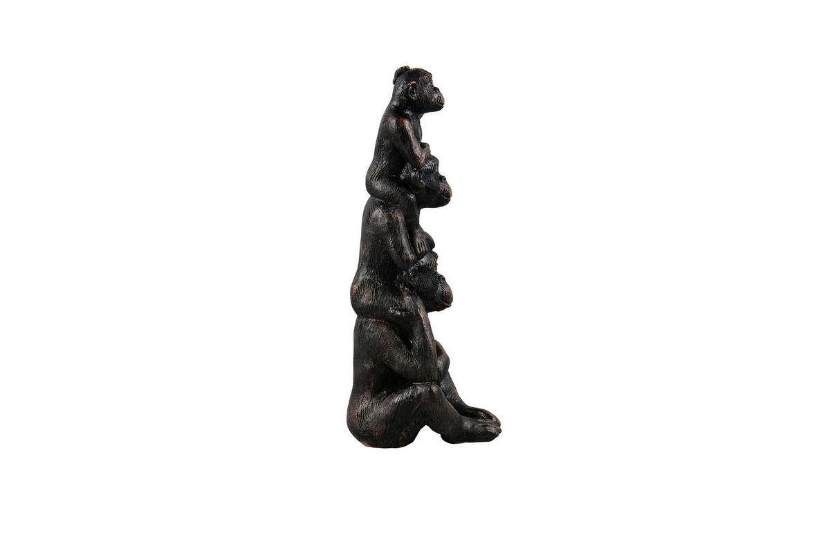 SKULPTUR - Schwarz, Basics, Kunststoff (15/35/12,5cm)