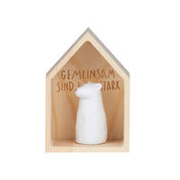 DEKOHAUS - Design, Holz/Keramik (4,5/3/6,5cm) - Räder