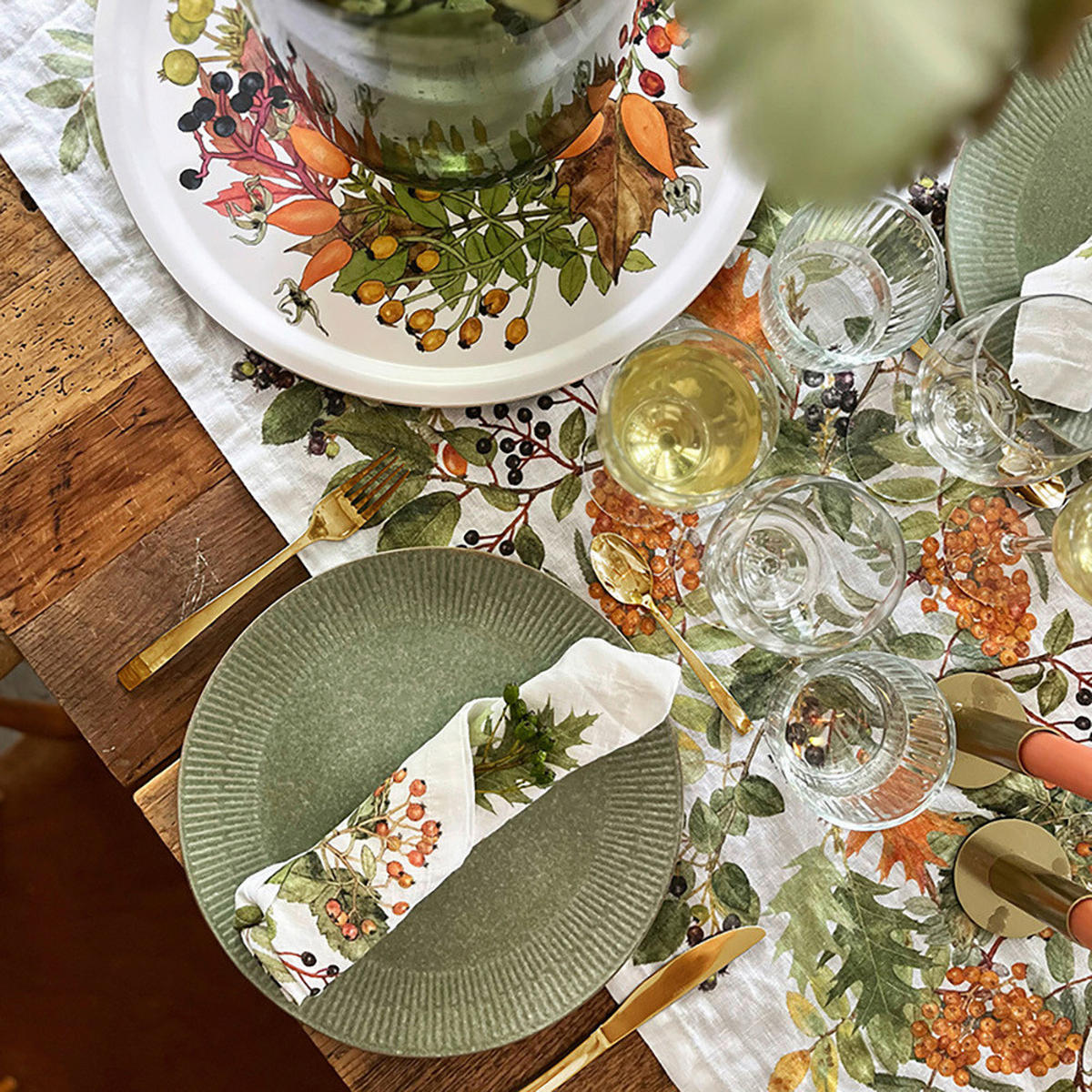 TISCHLÄUFER Textil Multicolor 45/145 cm  - Multicolor, Basics, Textil (45/145cm)